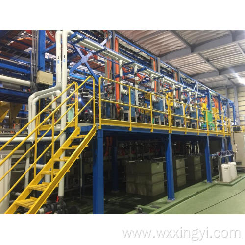 Automobile interior decoration electroplating line equipment